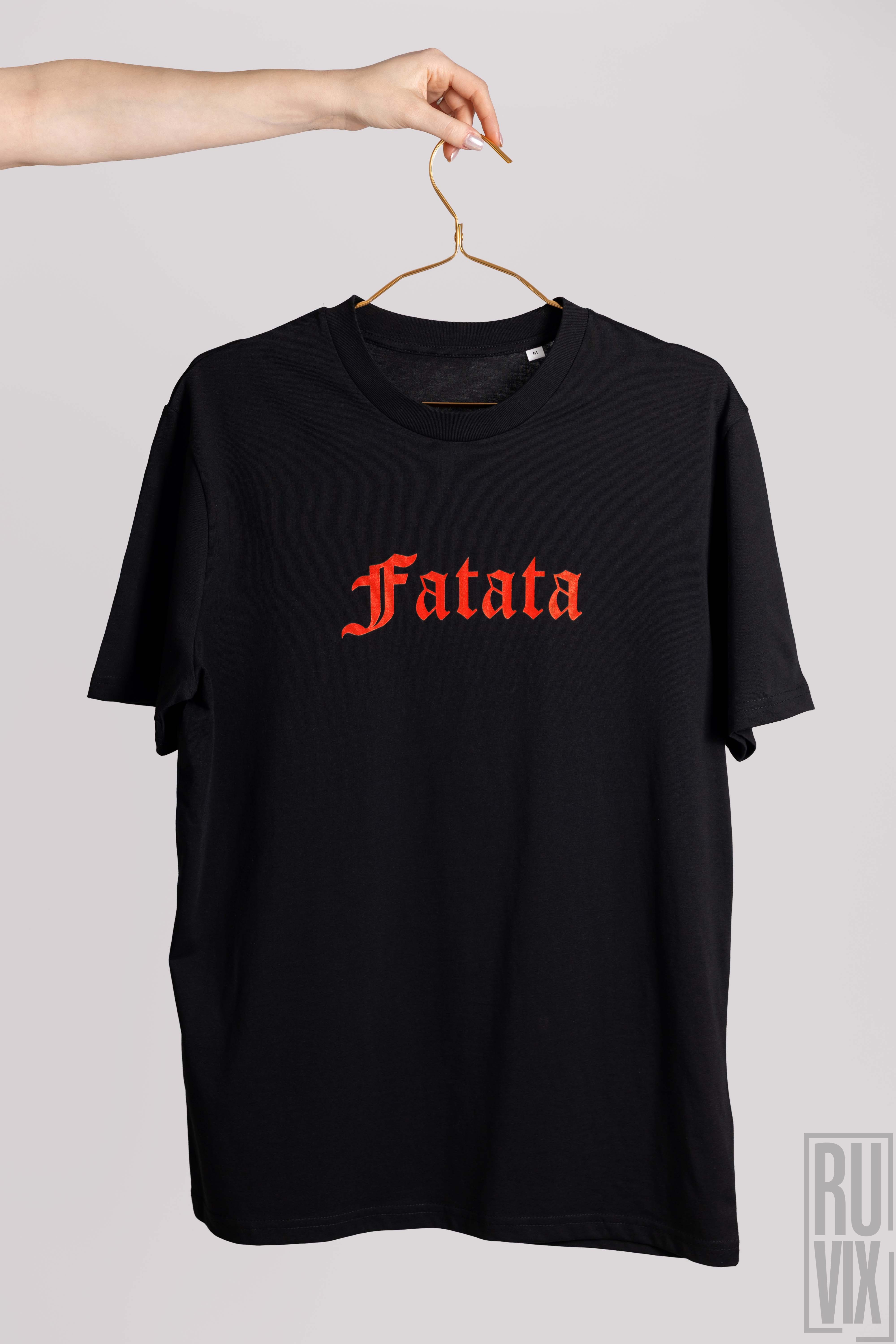 JO - Official Merch, Tricou FATATA - Negru, unisex, oversize, ruvix.ro