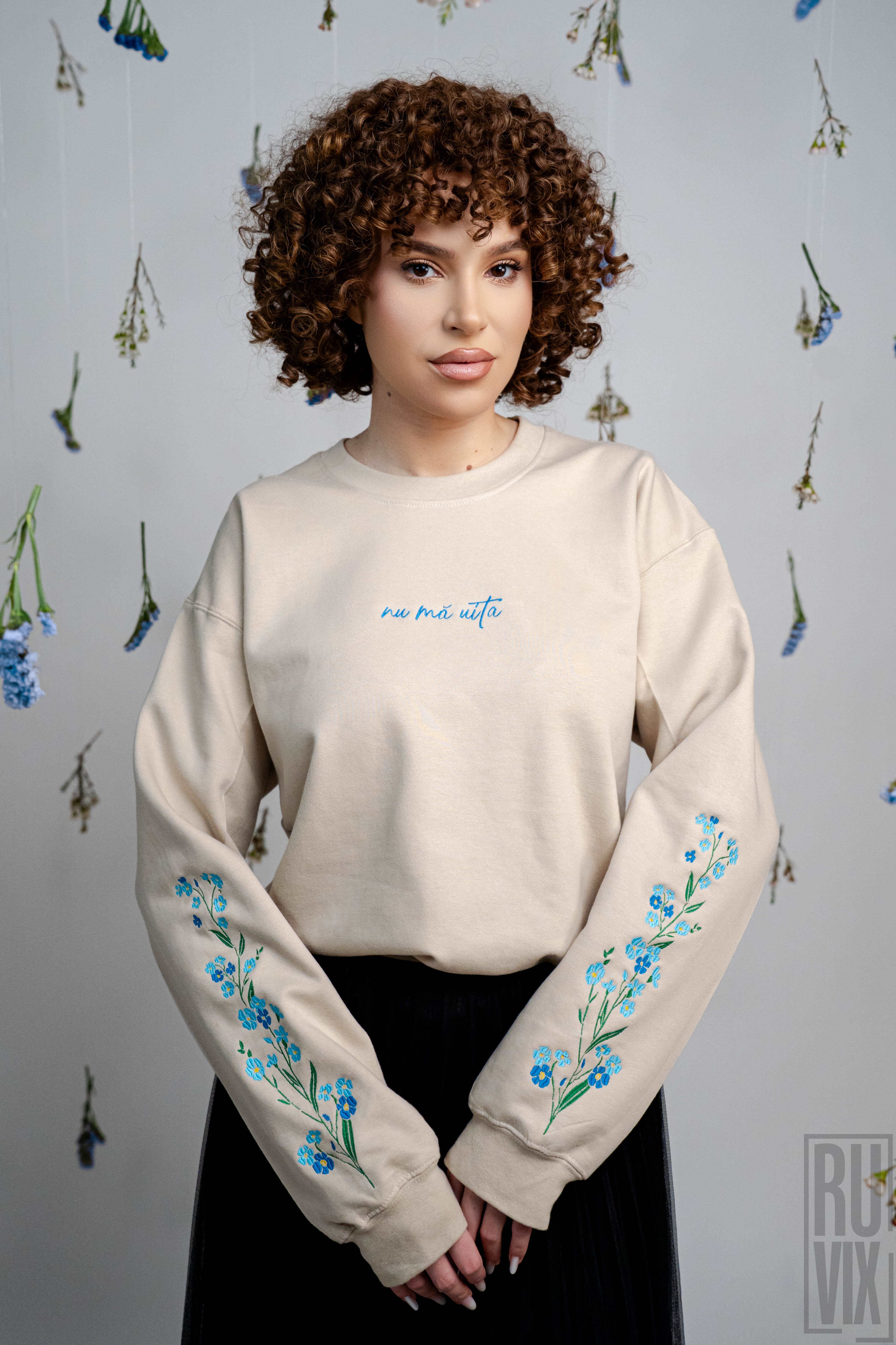 Mărțișor și Ziua Femeii, Bluză Crem Nu mă uita, ruvix.ro