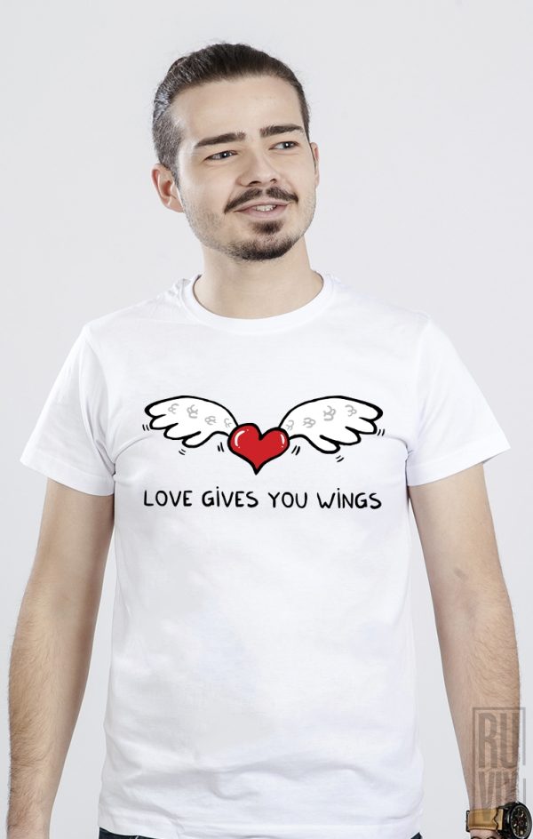 Tricou Love Gives You Wings, 1, ruvix.ro
