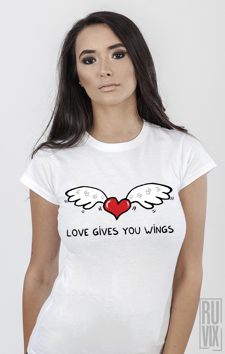 Tricou Love Gives You Wings, 2, ruvix.ro