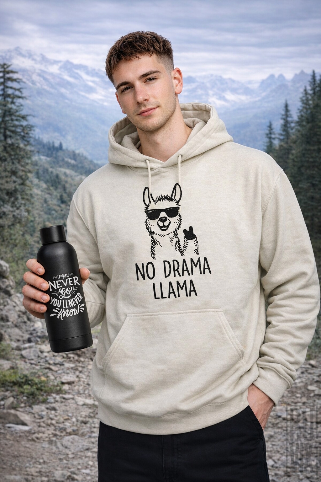 Set de Vacanță "Valea Prahovei" - Hanorac, Termos Premium, 1, ruvix.ro