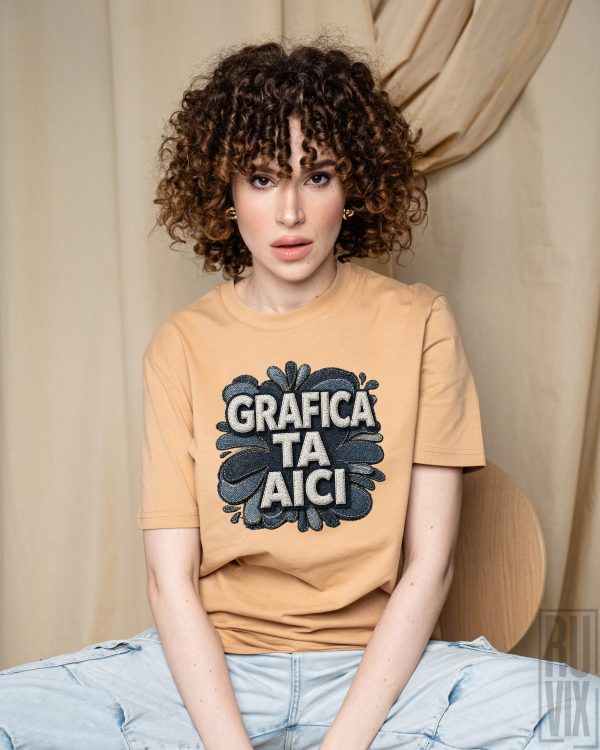 Tricouri personalizate, Tricou personalizat cu grafică DENIM, ruvix.ro