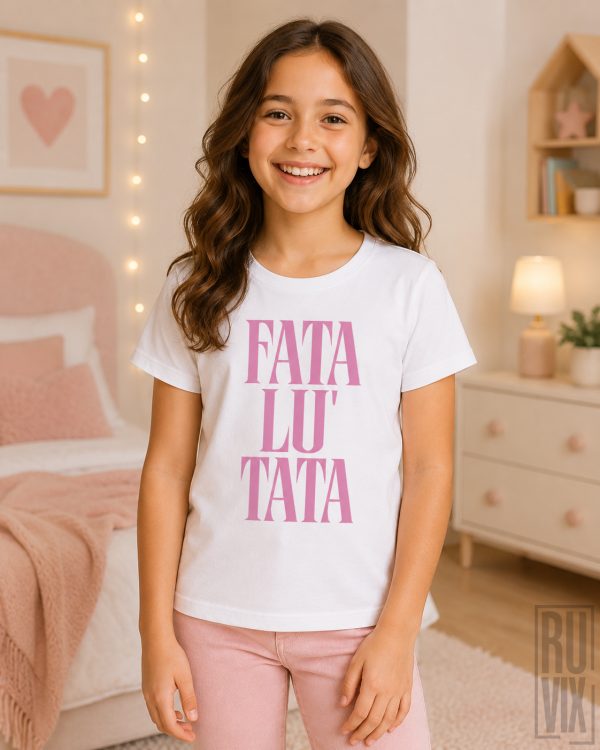 Copii, Tricou Copii "Fata lu Tata" | Bumbac Organic, ruvix.ro