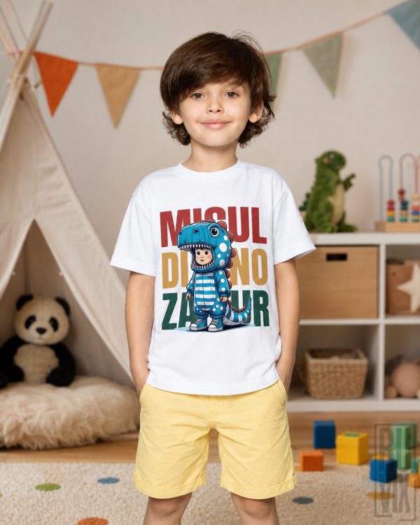 Copii, Tricou Copii "Micul Dinozaur" | Bumbac Organic, ruvix.ro