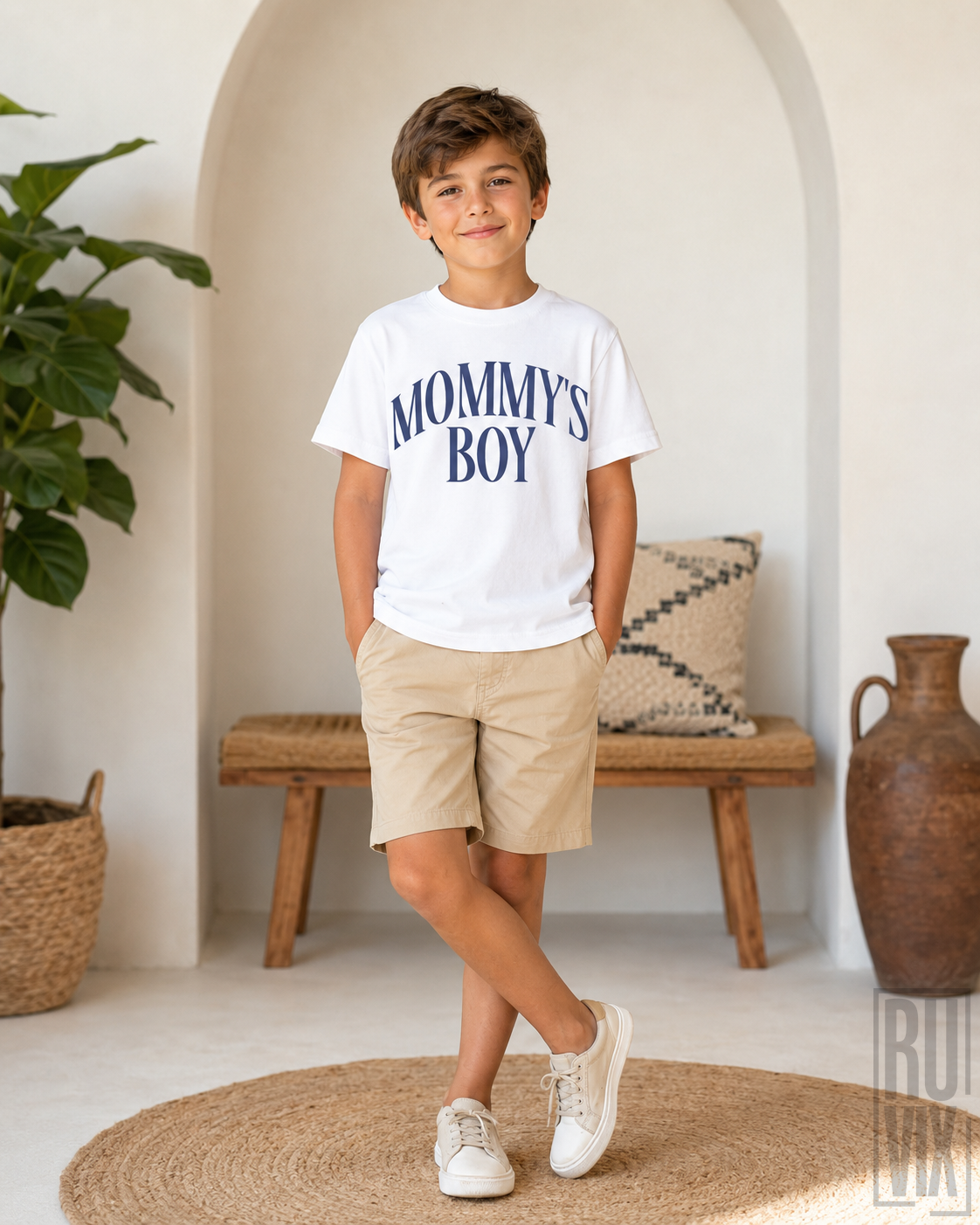 Tricou Copii "Momy's Boy" | Bumbac Organic, 1, ruvix.ro
