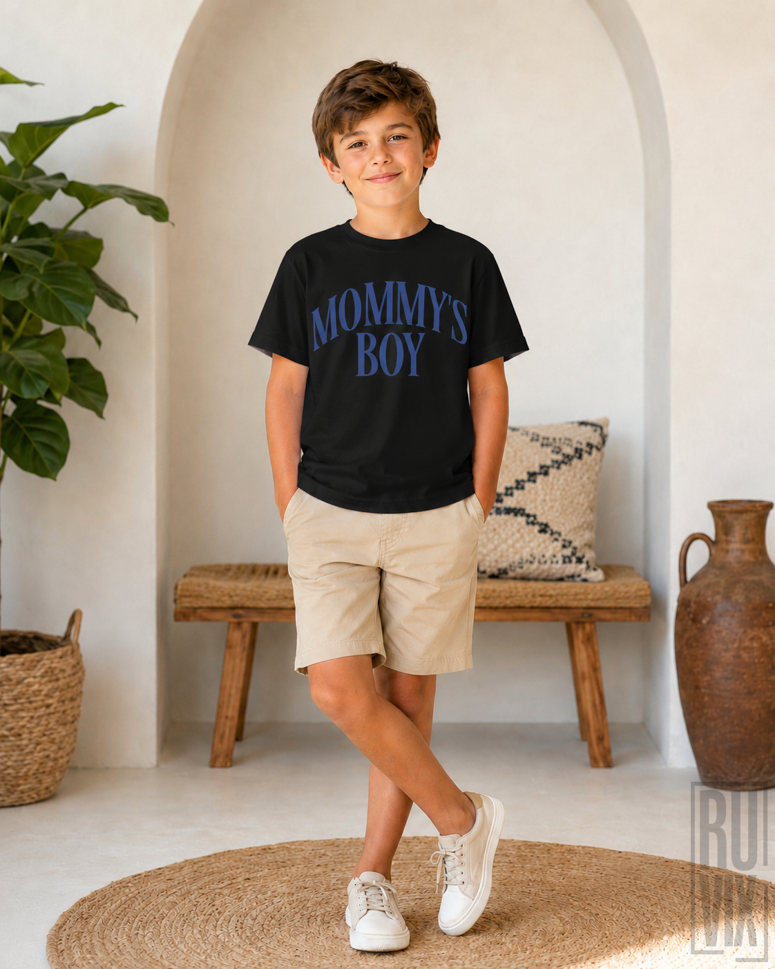Tricou Copii "Momy's Boy" | Bumbac Organic, 2, ruvix.ro