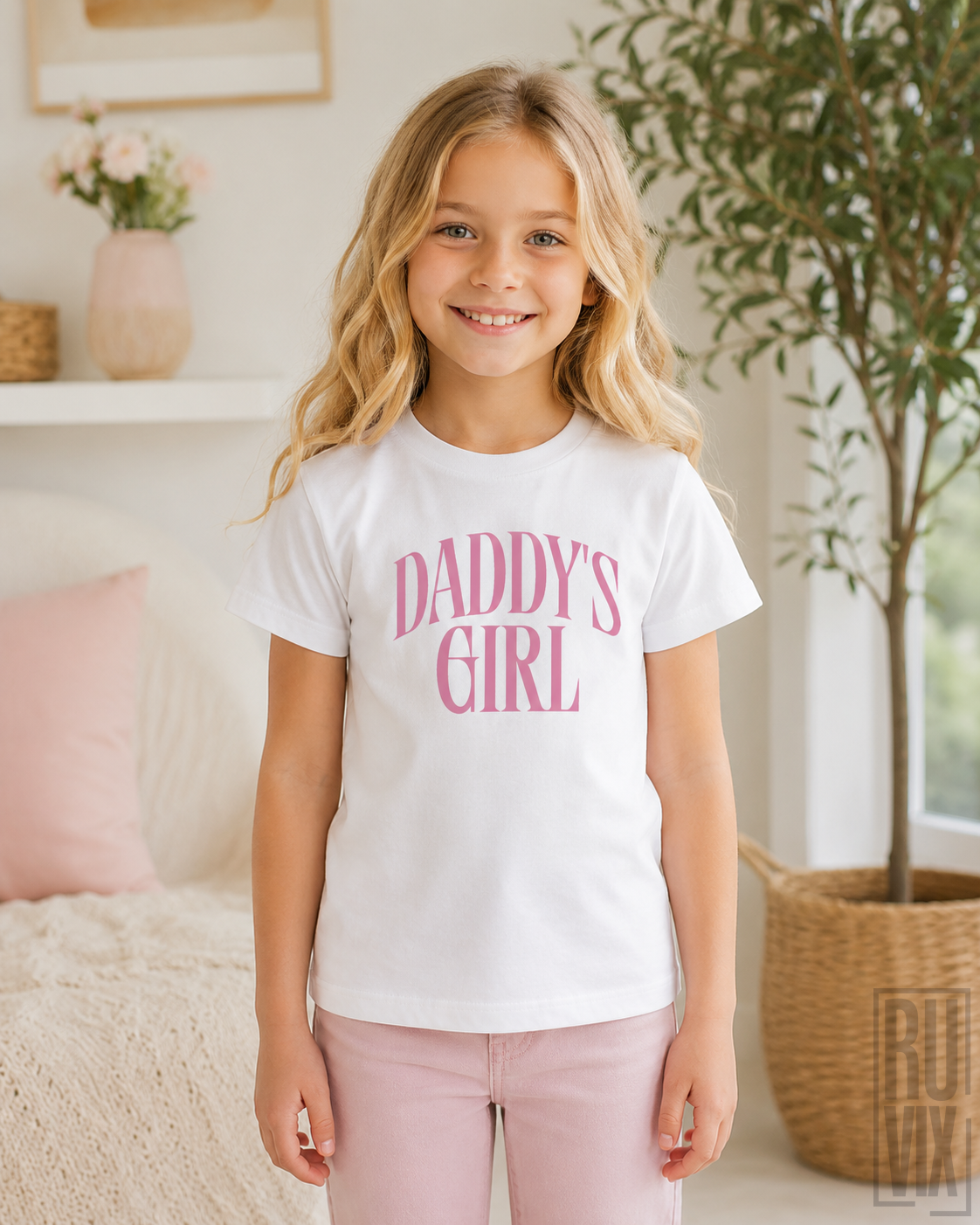 Tricou Copii "Dady's Girl" | Bumbac Organic, 1, ruvix.ro