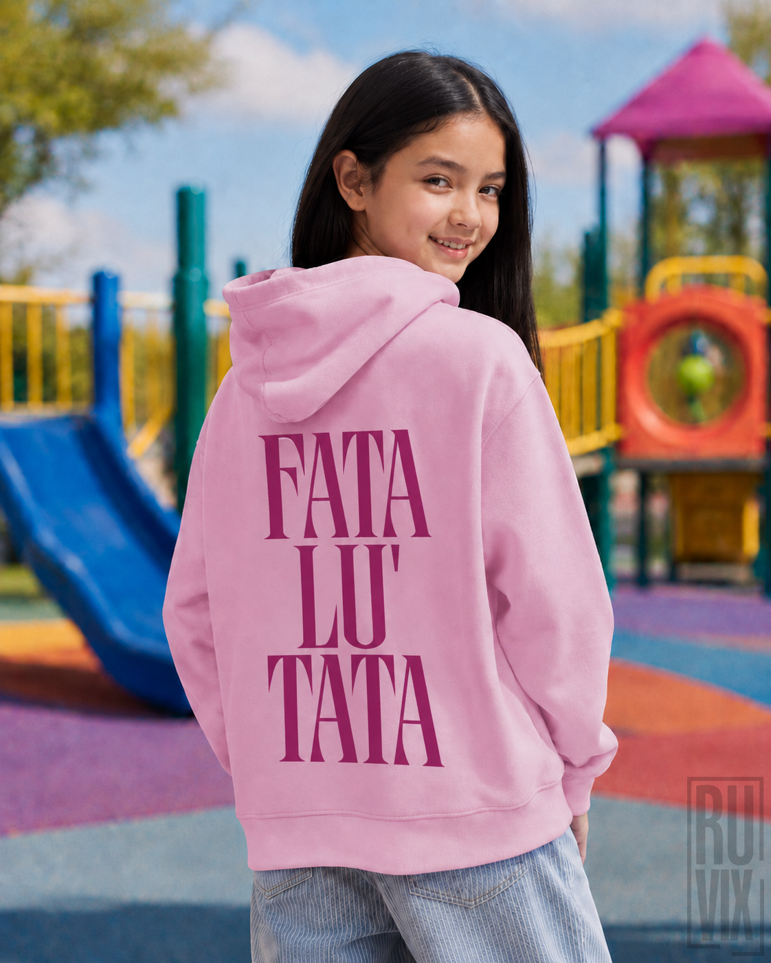 Hanorac Personalizat "Fata lu Tata", 1, ruvix.ro