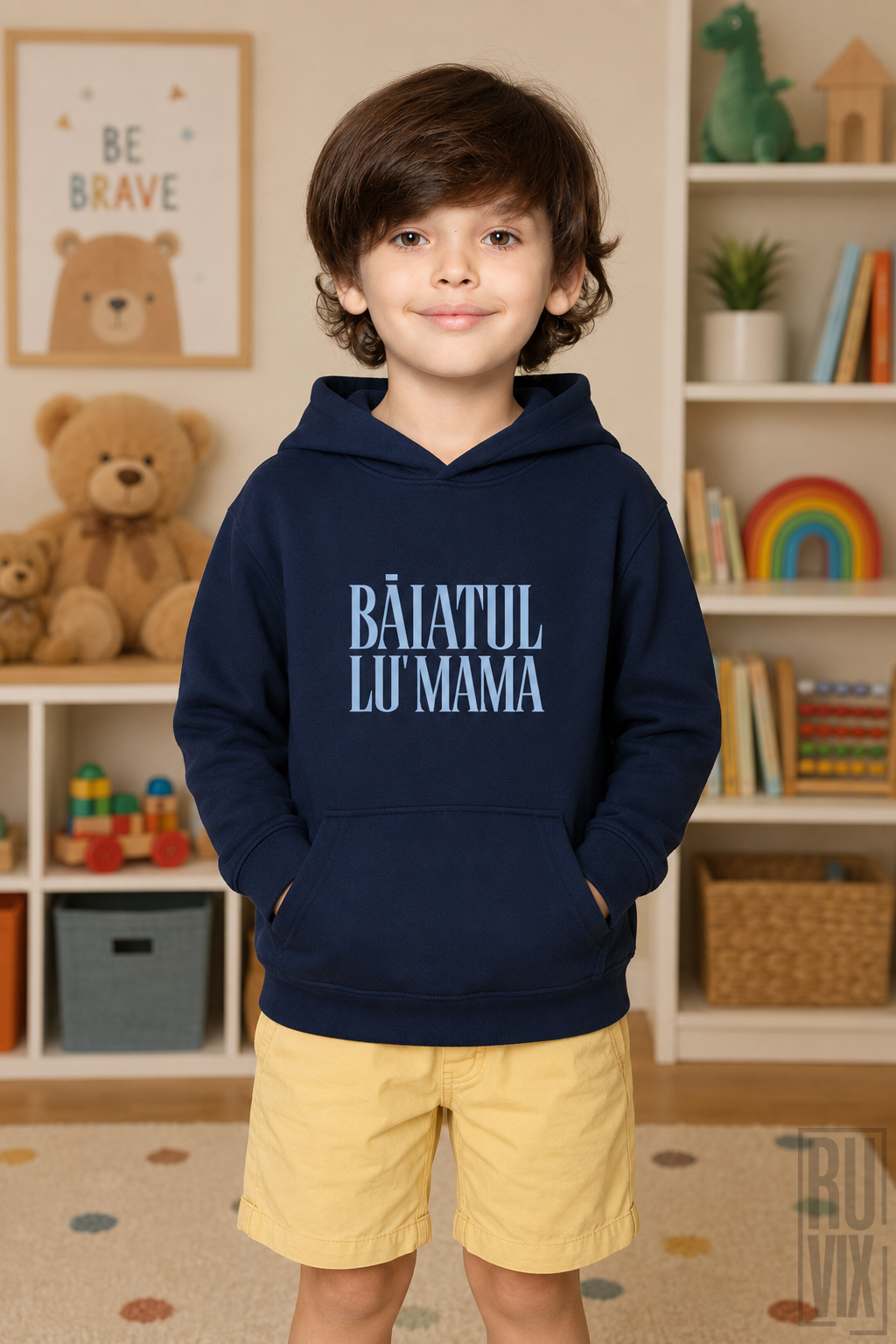 Hanorac Personalizat "Băiatul lu Mama" , 1, ruvix.ro