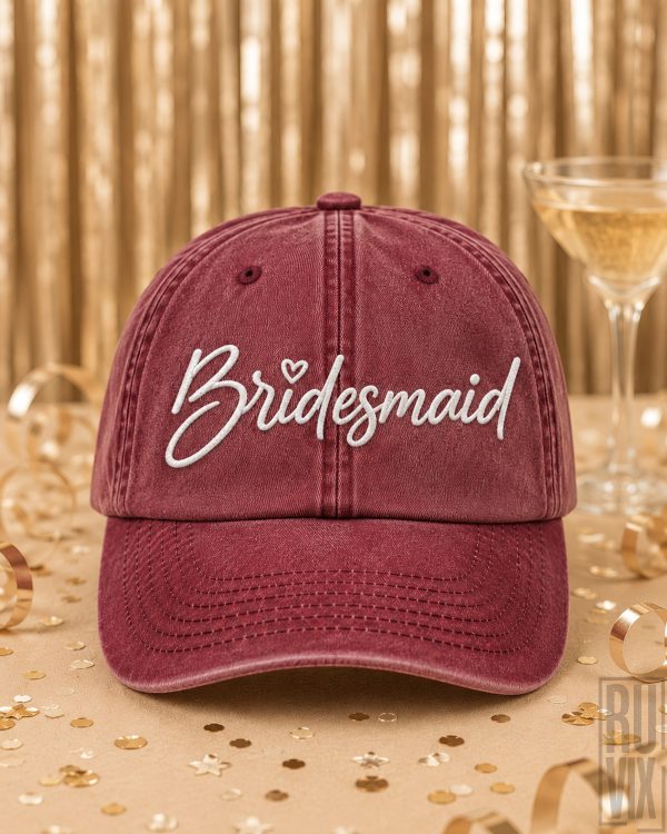 Șapcă Brodată "Bridesmaid" Burlăcițe, 1, ruvix.ro