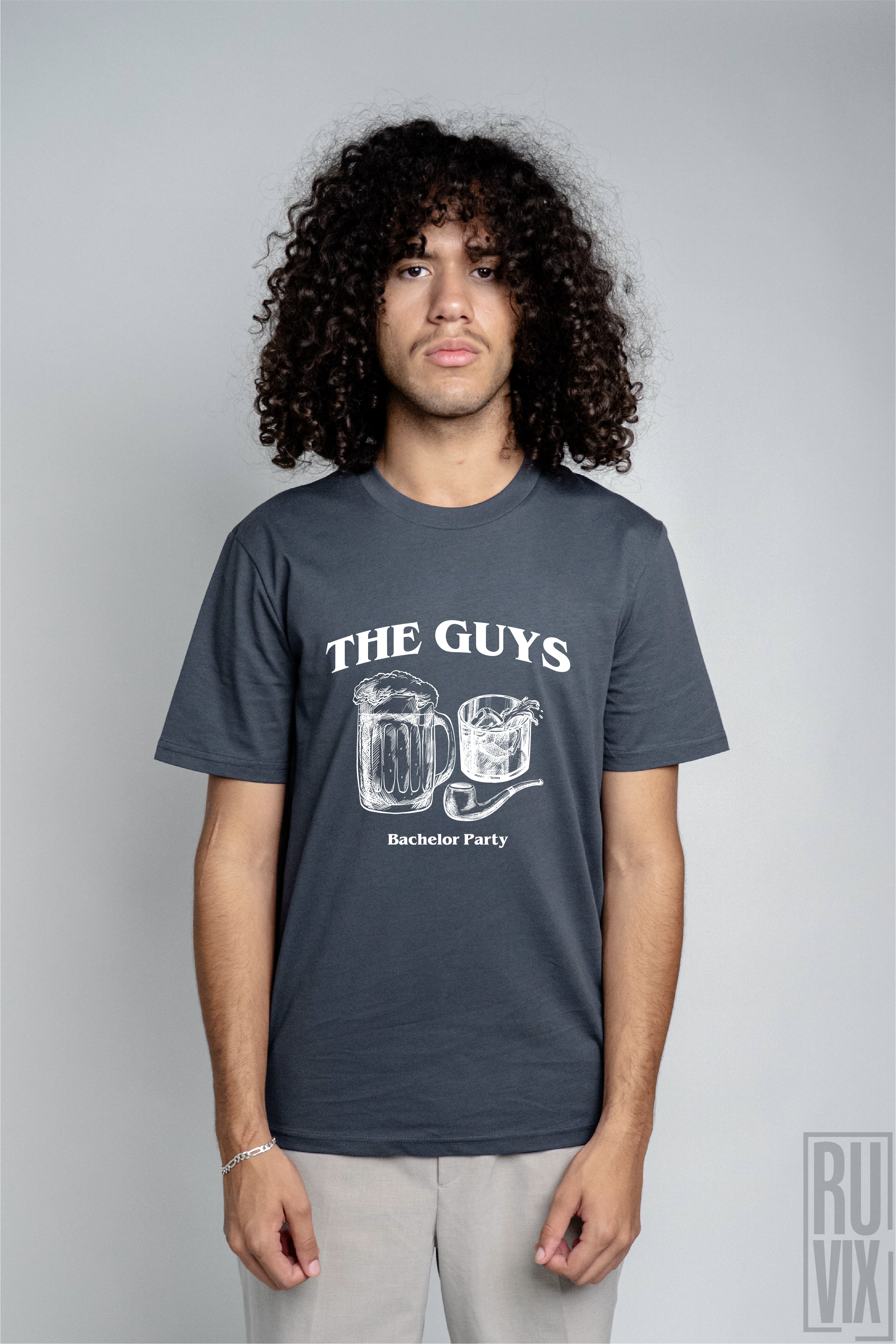 Tricouri bărbați imprimate, Tricou "The Guys – Bachelor Party" Burlaci , ruvix.ro