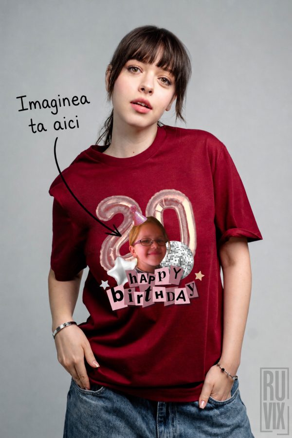 Tricou Aniversar Unisex | Template Baloane