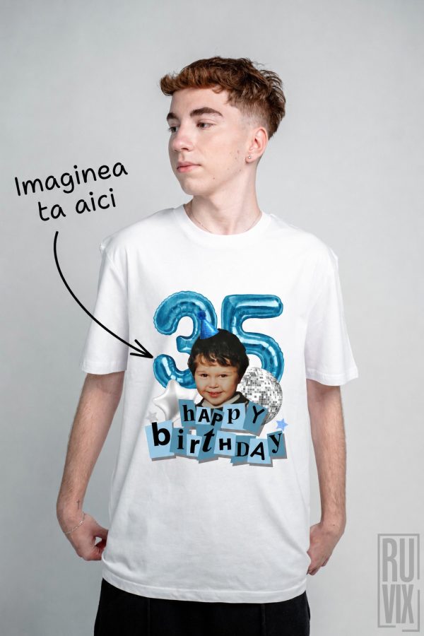Tricou Aniversar Unisex | Template Baloane