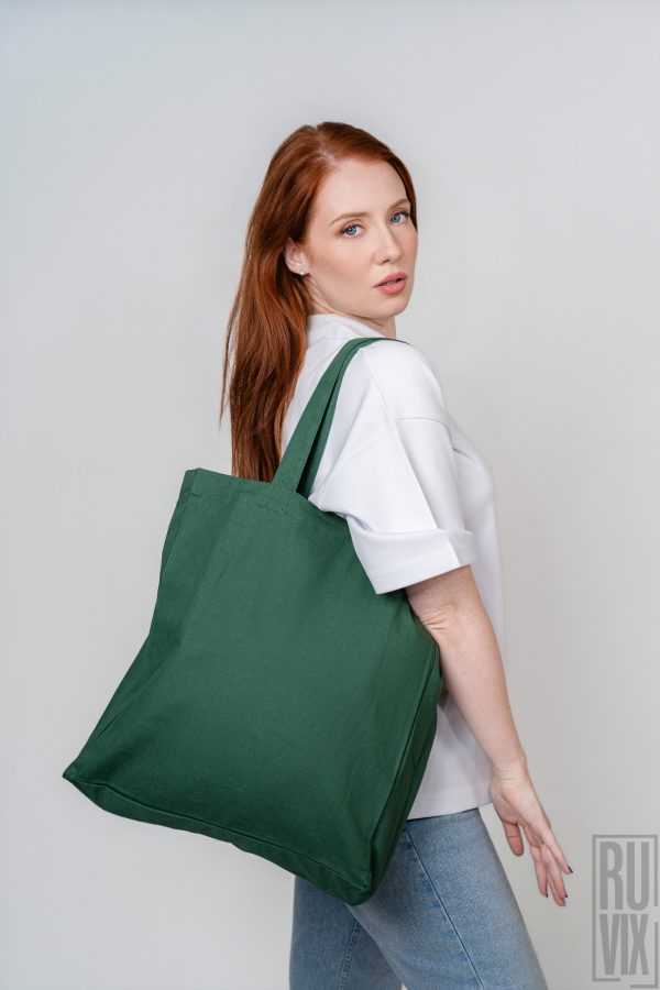 Geantă Mid Tote Bag Personalizată - 100% Bumbac, 5, ruvix.ro