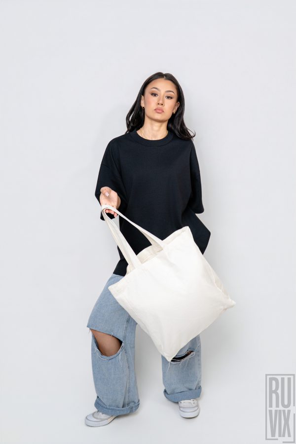 Geantă Mid Tote Bag Personalizată - 100% Bumbac, 7, ruvix.ro