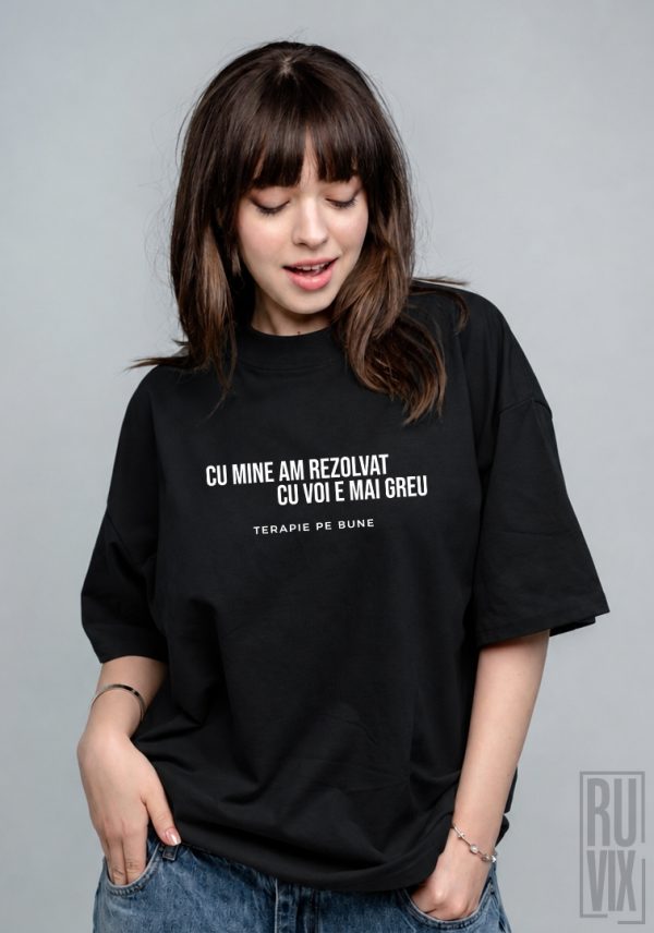 Cu voi e mai greu - Tricou Oversized din Bumbac Organic, 2, ruvix.ro