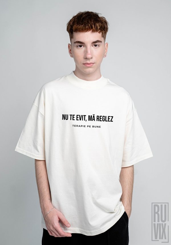 Mă reglez - Tricou Oversized din Bumbac Organic, 1, ruvix.ro