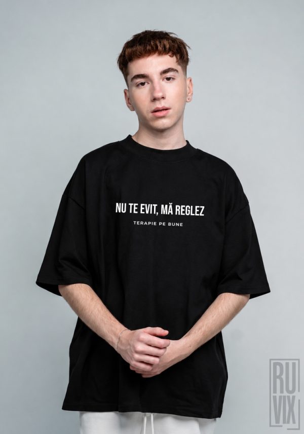 Mă reglez - Tricou Oversized din Bumbac Organic, 2, ruvix.ro