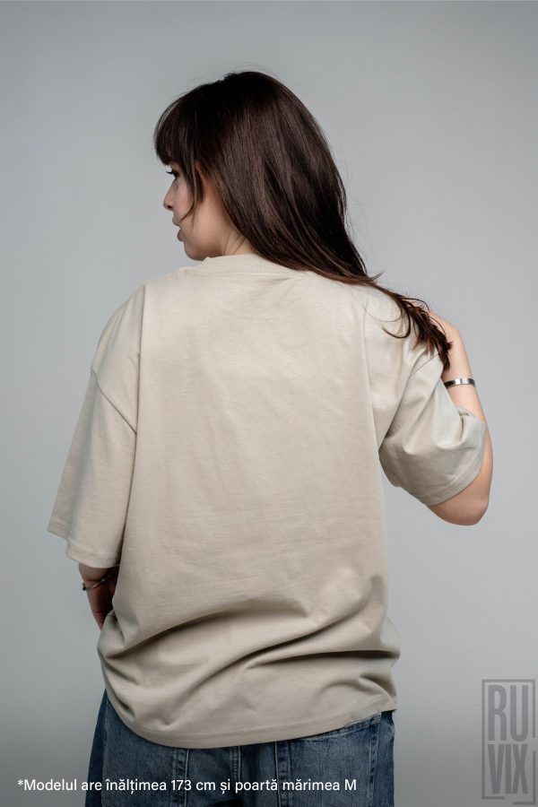 Tricou oversized unisex personalizat - 100% bumbac organic, diverse culori