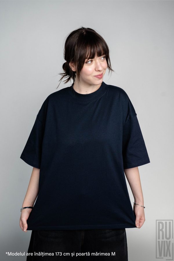 Tricou oversized unisex personalizat - 100% bumbac organic, diverse culori