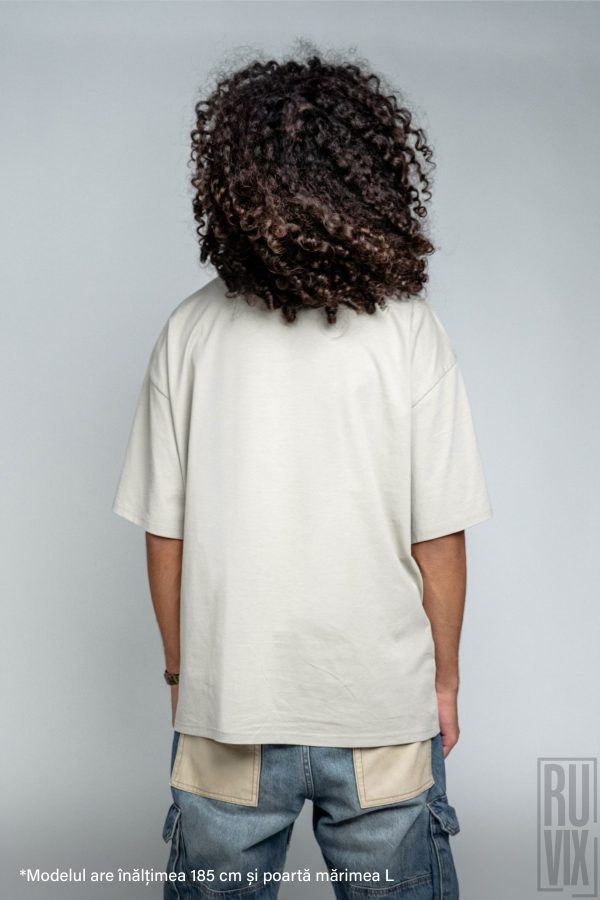 Tricou oversized unisex personalizat - 100% bumbac organic, diverse culori