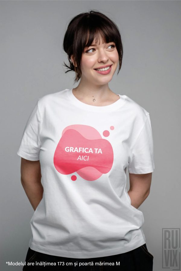 Tricouri personalizate, Tricou Personalizat Damă - 100% bumbac organic, ruvix.ro