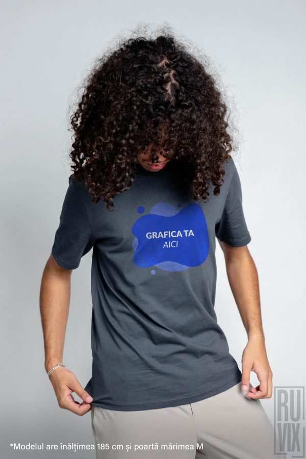 Tricouri personalizate, Tricou barbat personalizat - 100% bumbac organic, diverse culori, ruvix.ro