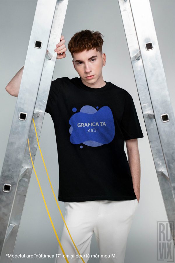 Tricouri personalizate, Tricou barbat personalizat - 100% bumbac organic, diverse culori, ruvix.ro