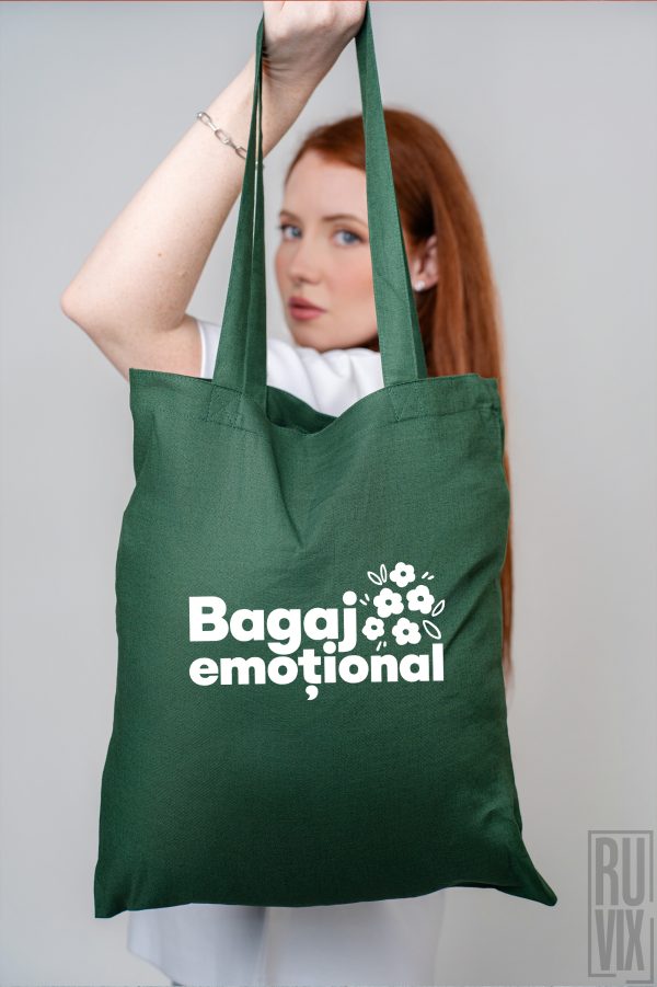 GENȚI, Geantă Light Tote Bag „Bagaj Emoțional” – 100% Bumbac Organic, ruvix.ro