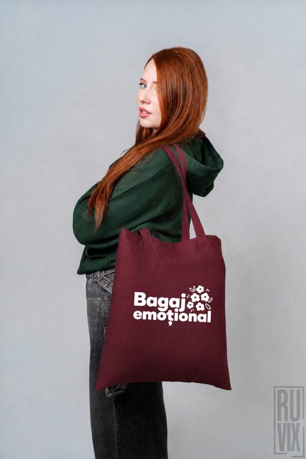 GENȚI, Geantă Light Tote Bag „Bagaj Emoțional” – 100% Bumbac Organic, ruvix.ro