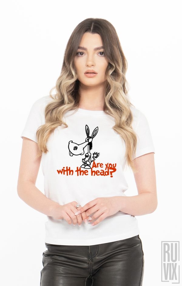 Tricouri cu Mesaje, Tricou Ești cu capul?, ruvix.ro