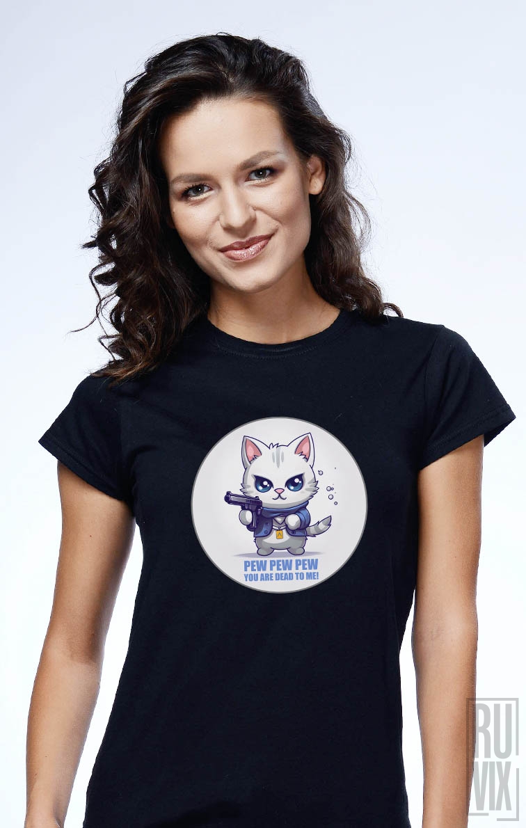 A86 DIGITAL STREETWEAR, Tricou Pew Pew Pew, ruvix.ro