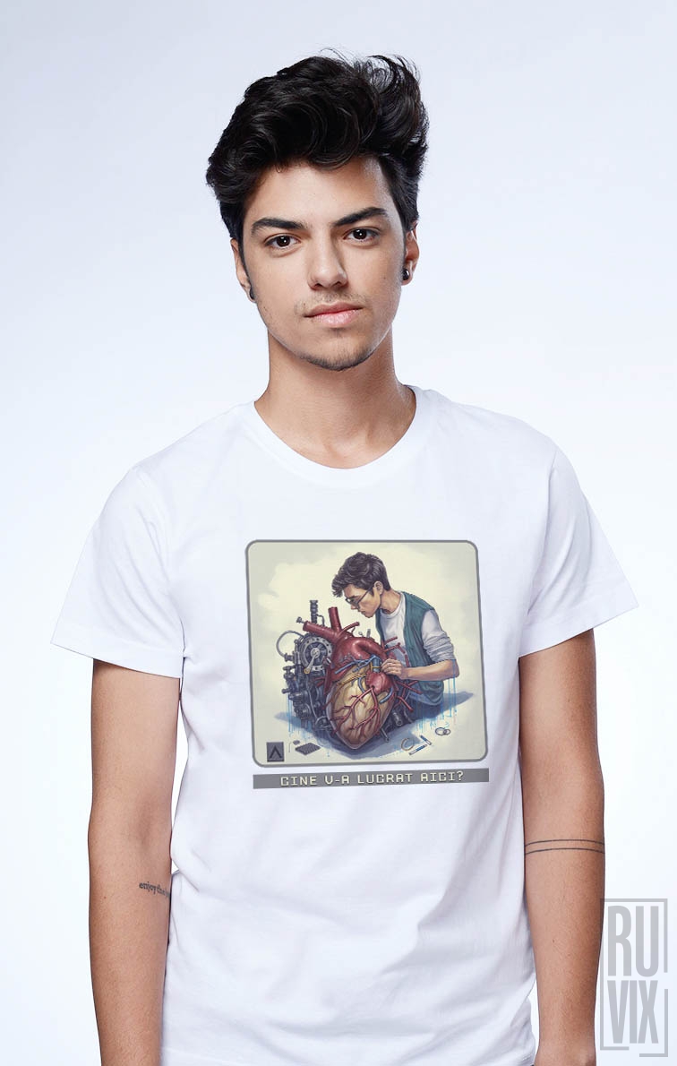 A86 DIGITAL STREETWEAR, Tricou Stupid Heart, ruvix.ro