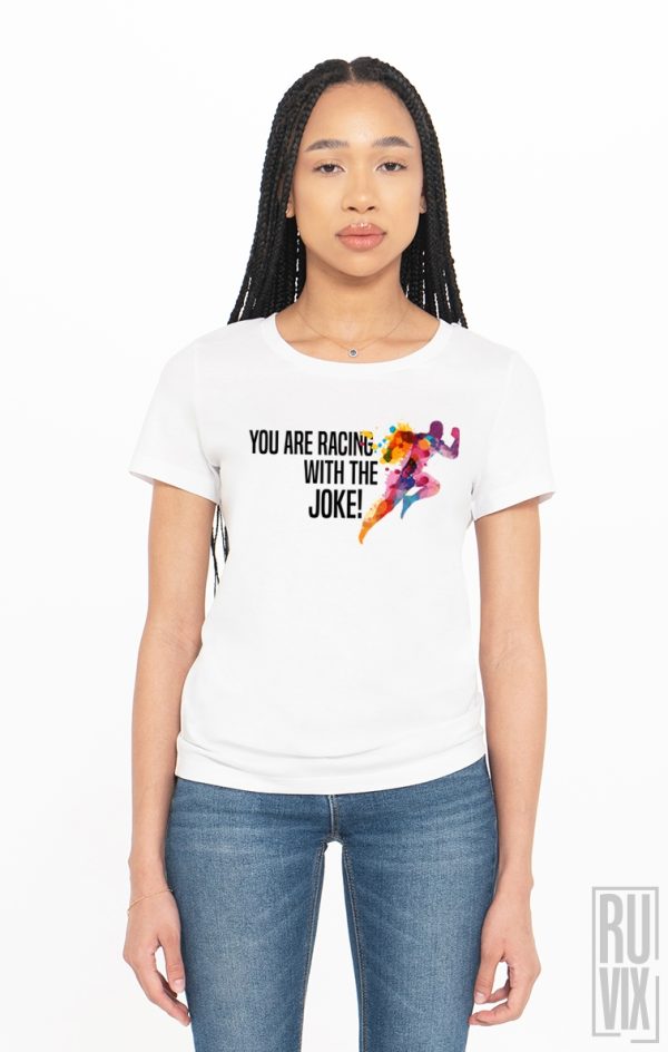Tricouri cu Mesaje, Tricou Te Întreci cu Gluma, ruvix.ro