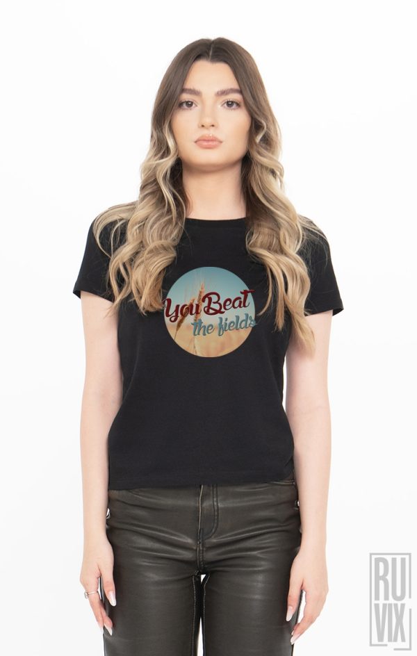 Tricouri cu Mesaje, Tricou Bați Câmpii, ruvix.ro