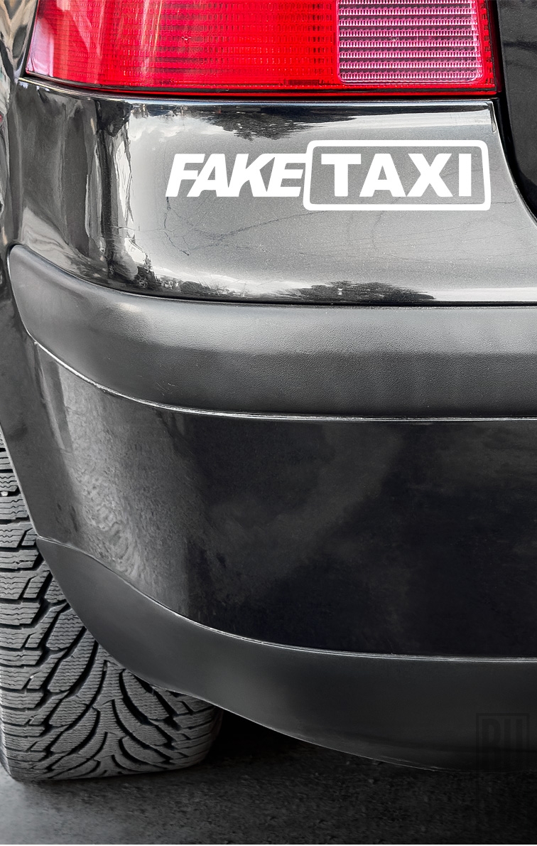 Sticker Fake Taxi