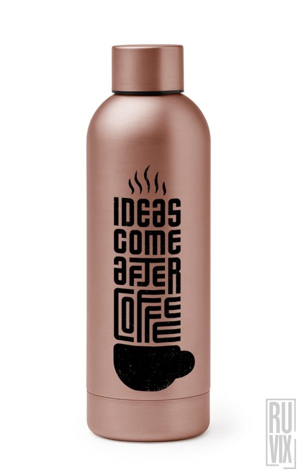 Ideas Come After Coffee - Termos Premium, 1, ruvix.ro