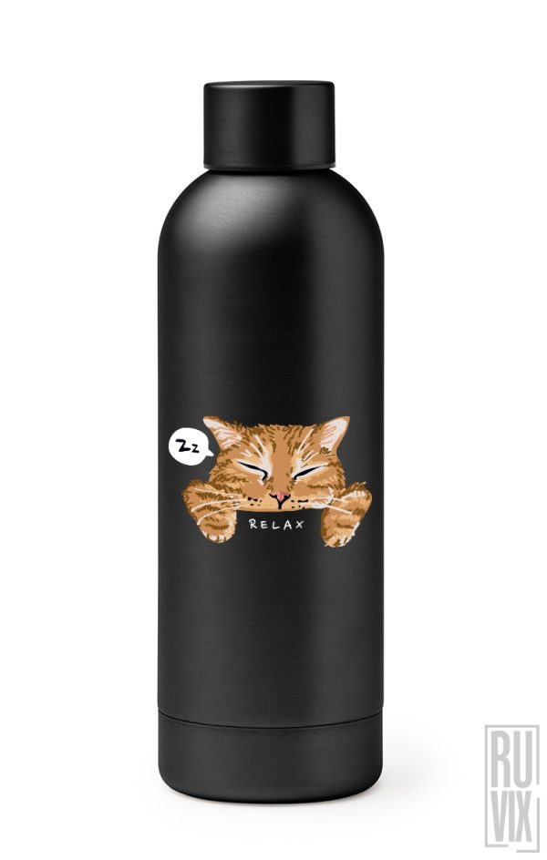 Relaxed Cat - Termos Premium, 2, ruvix.ro