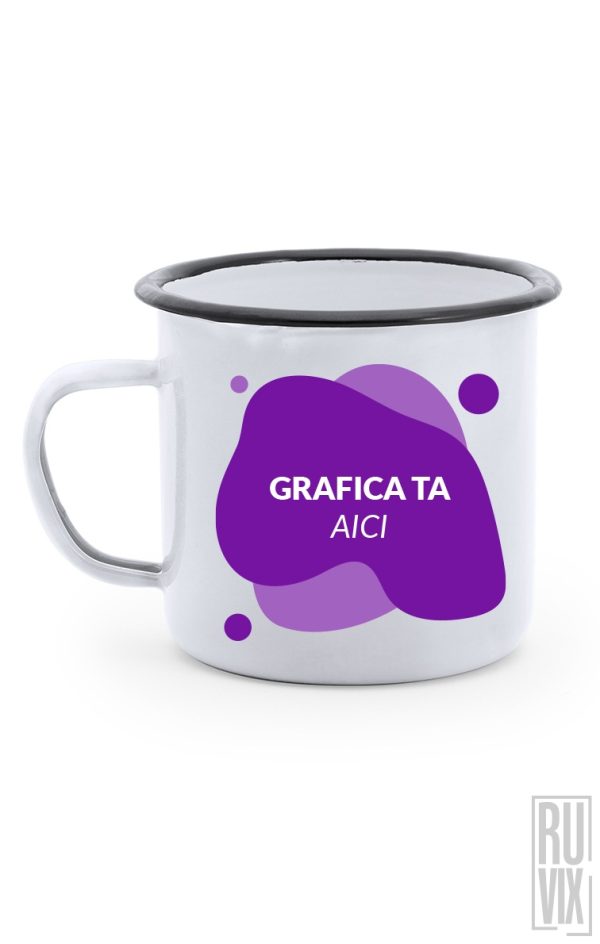 Căni și termosuri personalizate, Cana Metalică Vintage Personalizată, ruvix.ro