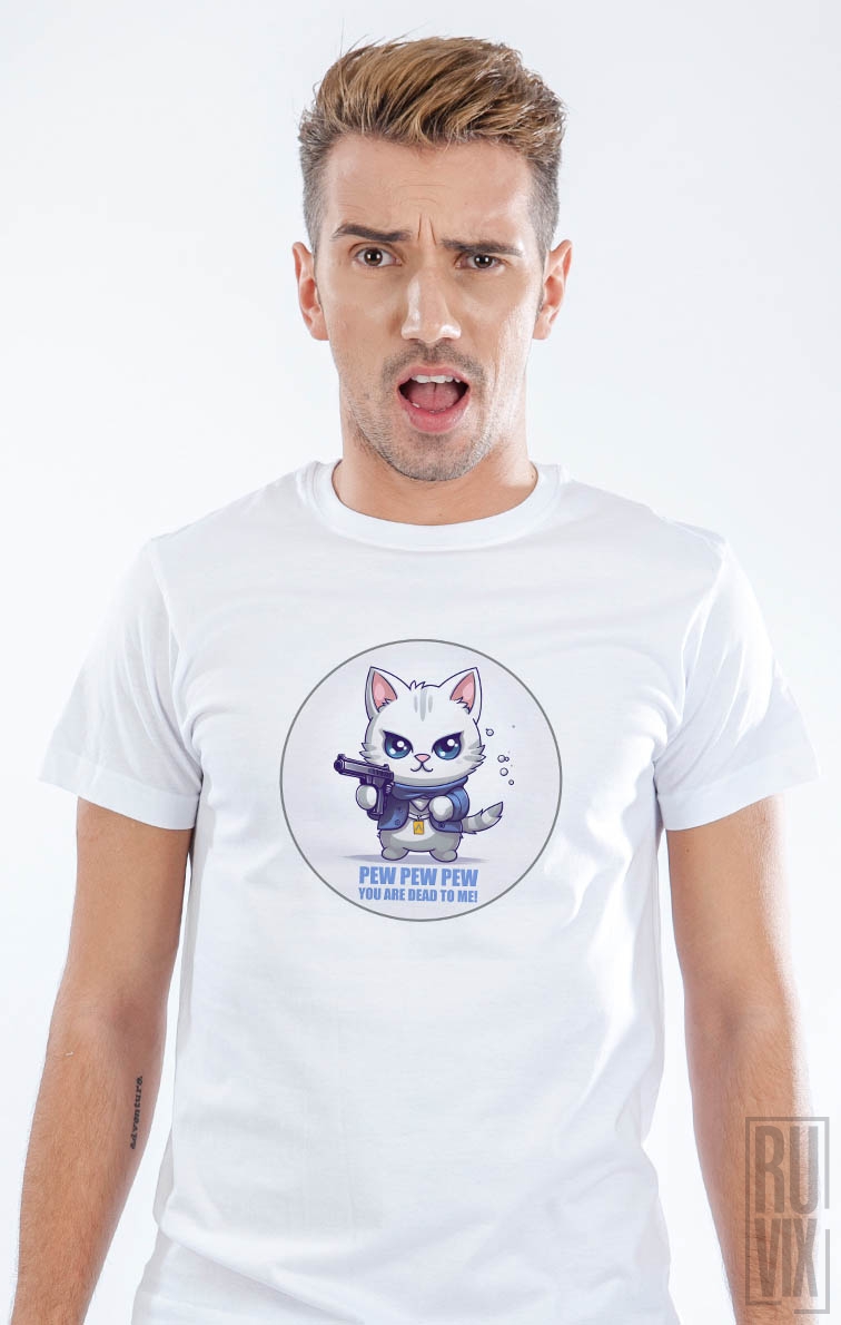 A86 DIGITAL STREETWEAR, Tricou Pew Pew Pew, ruvix.ro