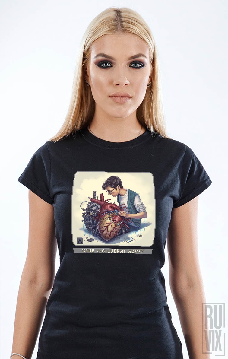 A86 DIGITAL STREETWEAR, Tricou Stupid Heart, ruvix.ro