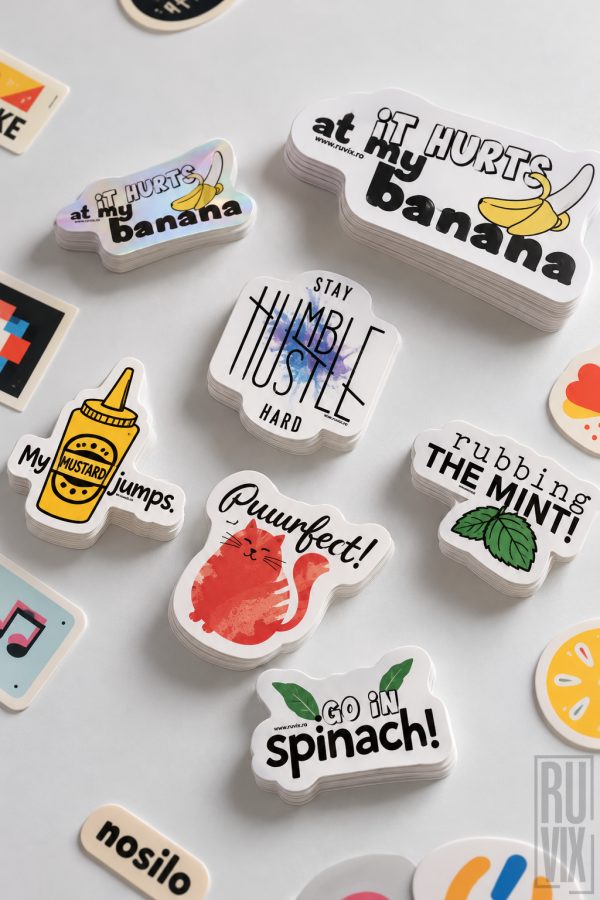 Stickere personalizate die-cut – tăiate individual, cu grafica ta, 1, ruvix.ro