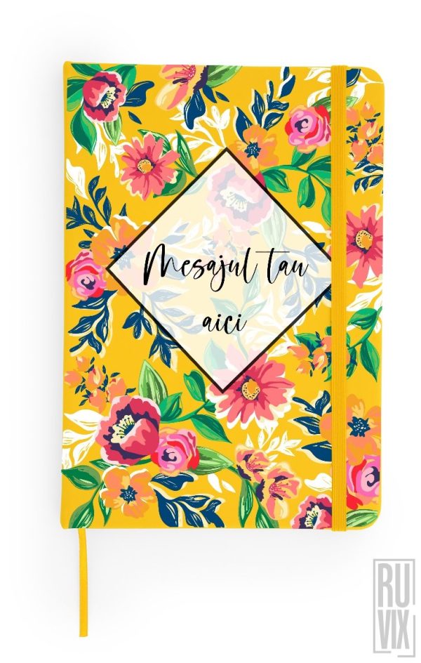 Agendă Personalizată Cu fundal floral