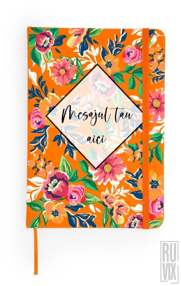 Agendă Personalizată Cu fundal floral