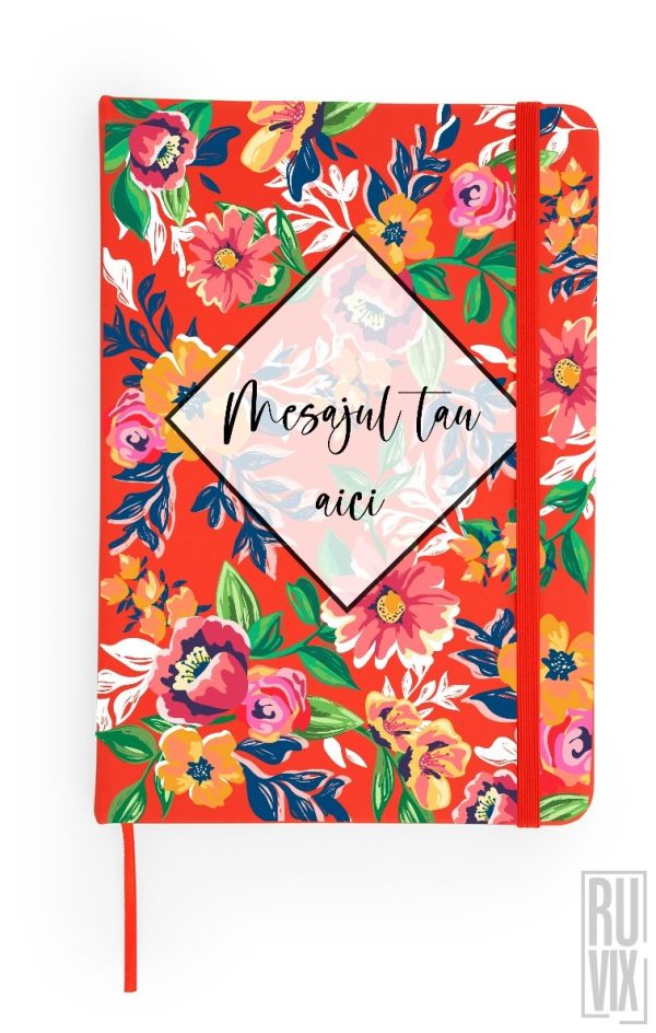 Agendă Personalizată Cu fundal floral