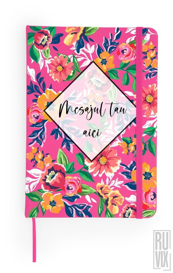 Agendă Personalizată Cu fundal floral