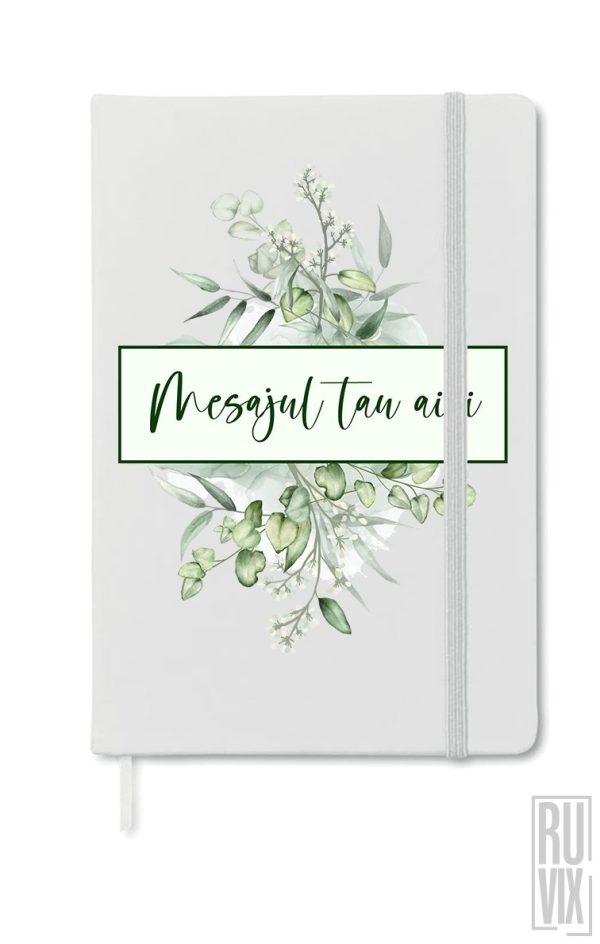 Agendă Personalizată Dreptunghi Floral