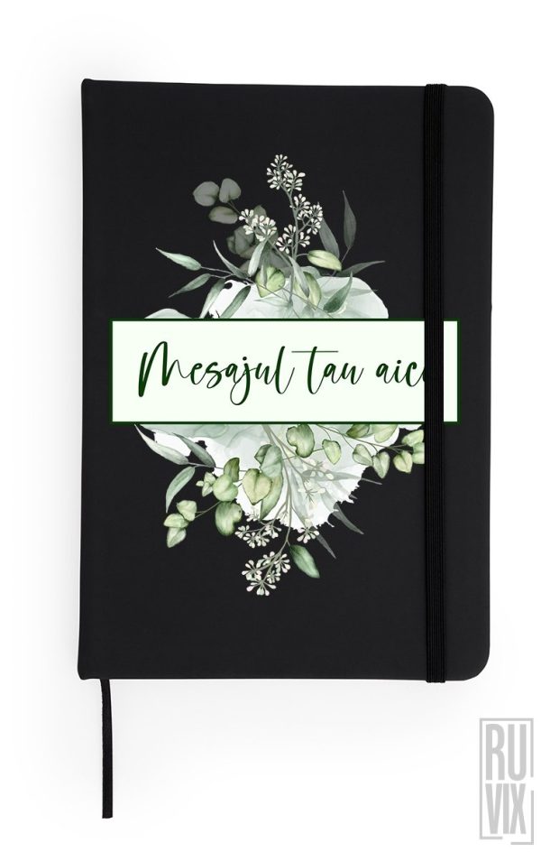 Agendă Personalizată Dreptunghi Floral