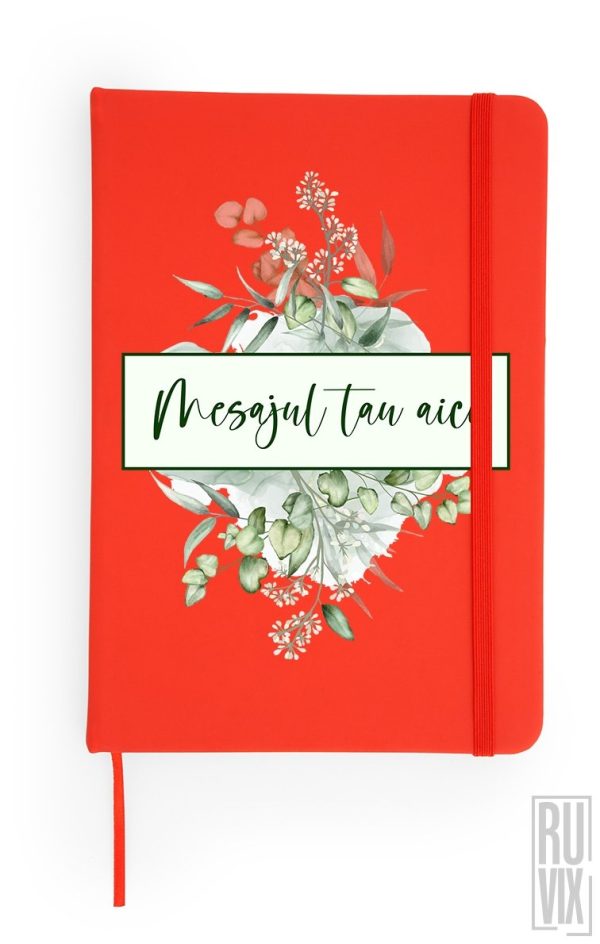 Agendă Personalizată Dreptunghi Floral