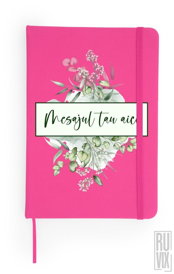 Agendă Personalizată Dreptunghi Floral